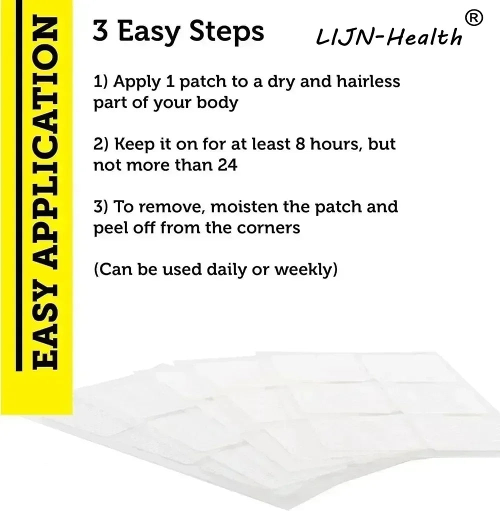30 Patches Myo-Inositol & D-Chiro Inositol Transdermal Patches with Vitamin B8 for Women Support Hormone Balance