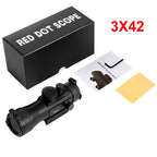 3X44 Green Red Dot Sight Scope 2X40 Red Dot 3X42 Tactical Optics Riflescope Fit 11/20mm Rail 1X40 Sight for Hunting