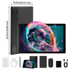 URAO Android 15 Tablet 10.1 Inch 20GB RAM 64GB ROM 5-core Dual Camera Tablets PC Set Keyboard/Case/Mouse/Stylus/Headphone