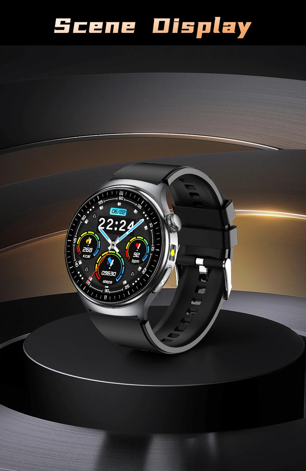 2026New AI-Diagnosis Care Smartwatch ECG+PPG Accurate Uric Acid Blood Pressure Body Fat Five organ Fitness Waterproof Smartwatch