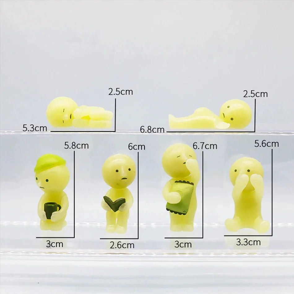 Surprise Gift blind box action figures Yoga Bedroom series multiple doll green noctilucent mysterious decoration model for toy Ürün ana görseli