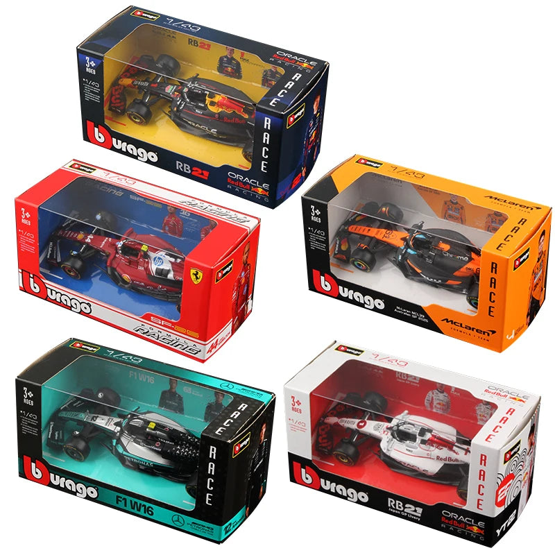 Bburago 1:43 2025 F1 Alloy Car Model Formula Racing Die Cast Toy SF25 RB21 W16 MCL39 Red Bull Mercedes Ferrari McLaren Ürün ana görseli