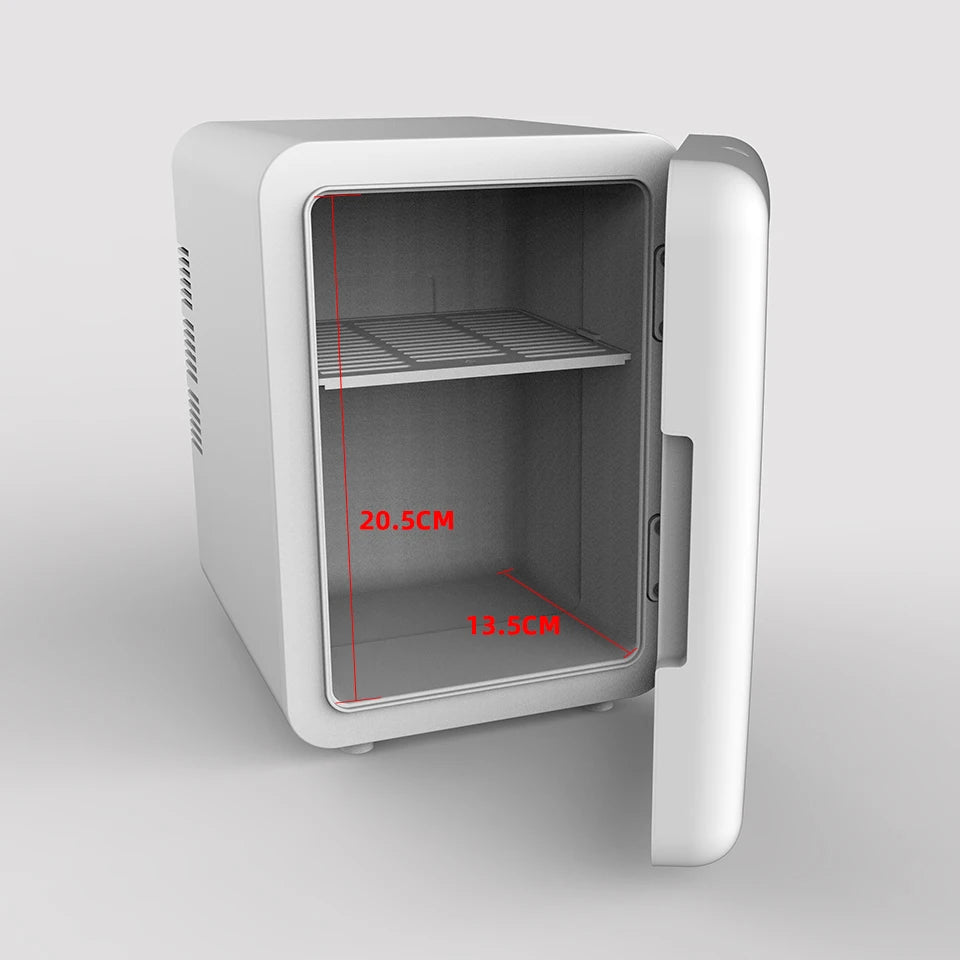 E-ACE 4L Car Refrigerator Mini Fridge Freezer Car & Home Use Portable Compressor Cooler Ice Box for Camping Summer Essential