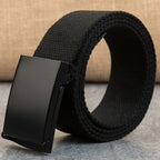 1/2pcs Canvas Nylon Belt Men Black Automatic Buckle Unisex Women Large Big Size Jeans Belts Plus LONG Extra Size 160 150 140cm