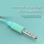 3.5mm Wired Headphones With Bass Earbuds Stereo Earphone Music Sport Gaming Headset With mic For Xiaomi IPhone Huawei Samsung