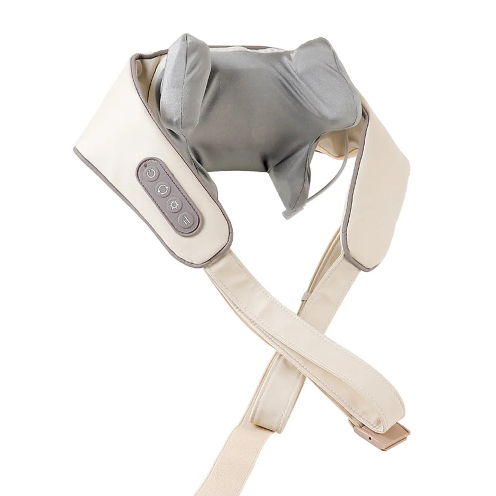 Foreverlily 26W Brushless Motor Neck And Shoulder Massager Wireless Shoulder And Back Kneading Massage Shawl Neck masajeador