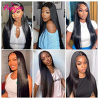 Clip In Hair Extensions Human Hair Brazilian Thick Straight Clip In Natural Color Clip Ins Remy Hair 22 24 26 28 Inch For Women 120g/PC