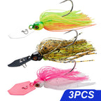 Spinner Bait 7g/9g/12g/14g/21g Fishing Lures Kit Set Pesca Chatter Weedless Metal Blade Rubber Jig Head Hook Wire Spinnerbait