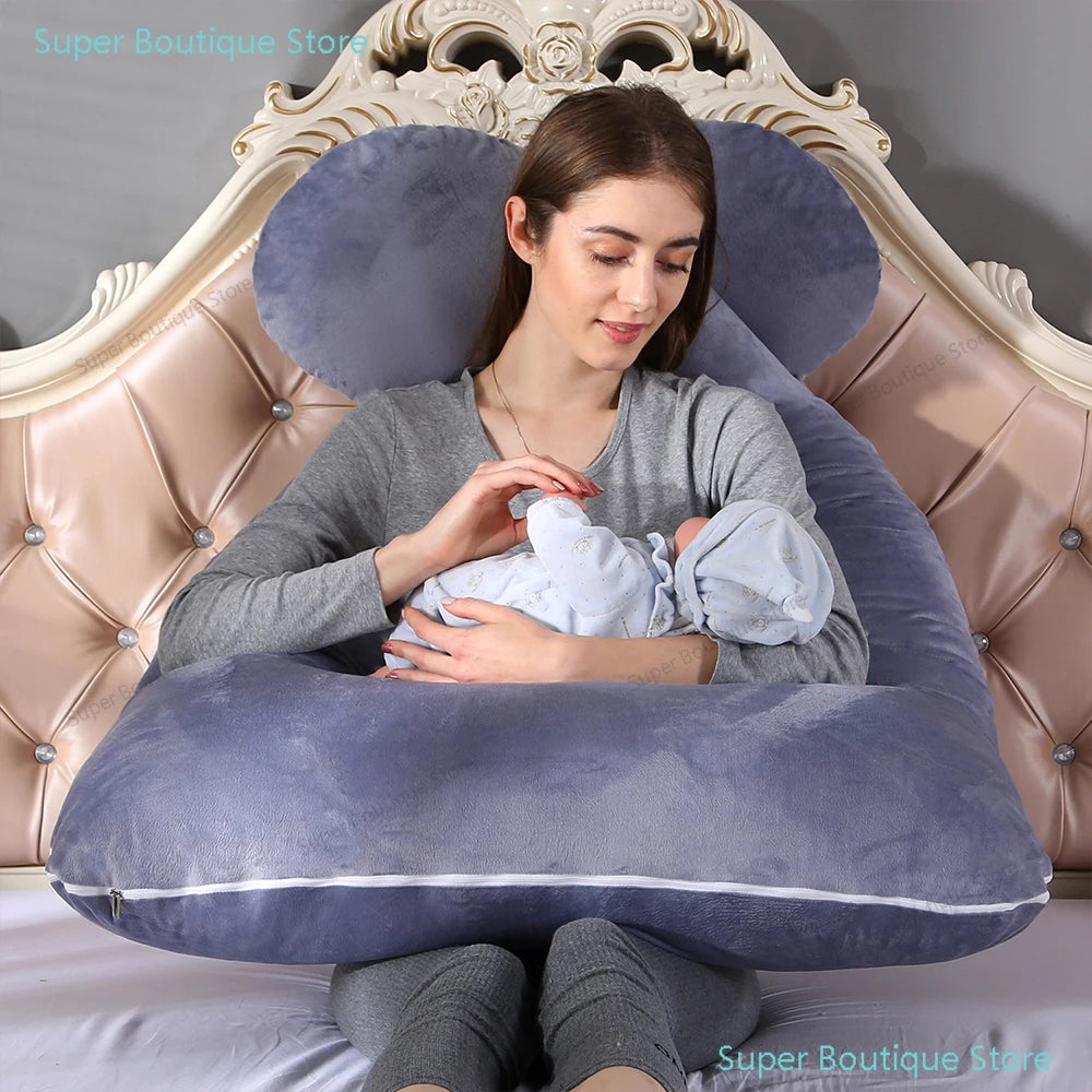 1.3KG Cotton Pillow for Pregnant Women Pregnancy Pillow Maternity Breastfeeding Pillow Cushion Pregnancy Nursing Pillow