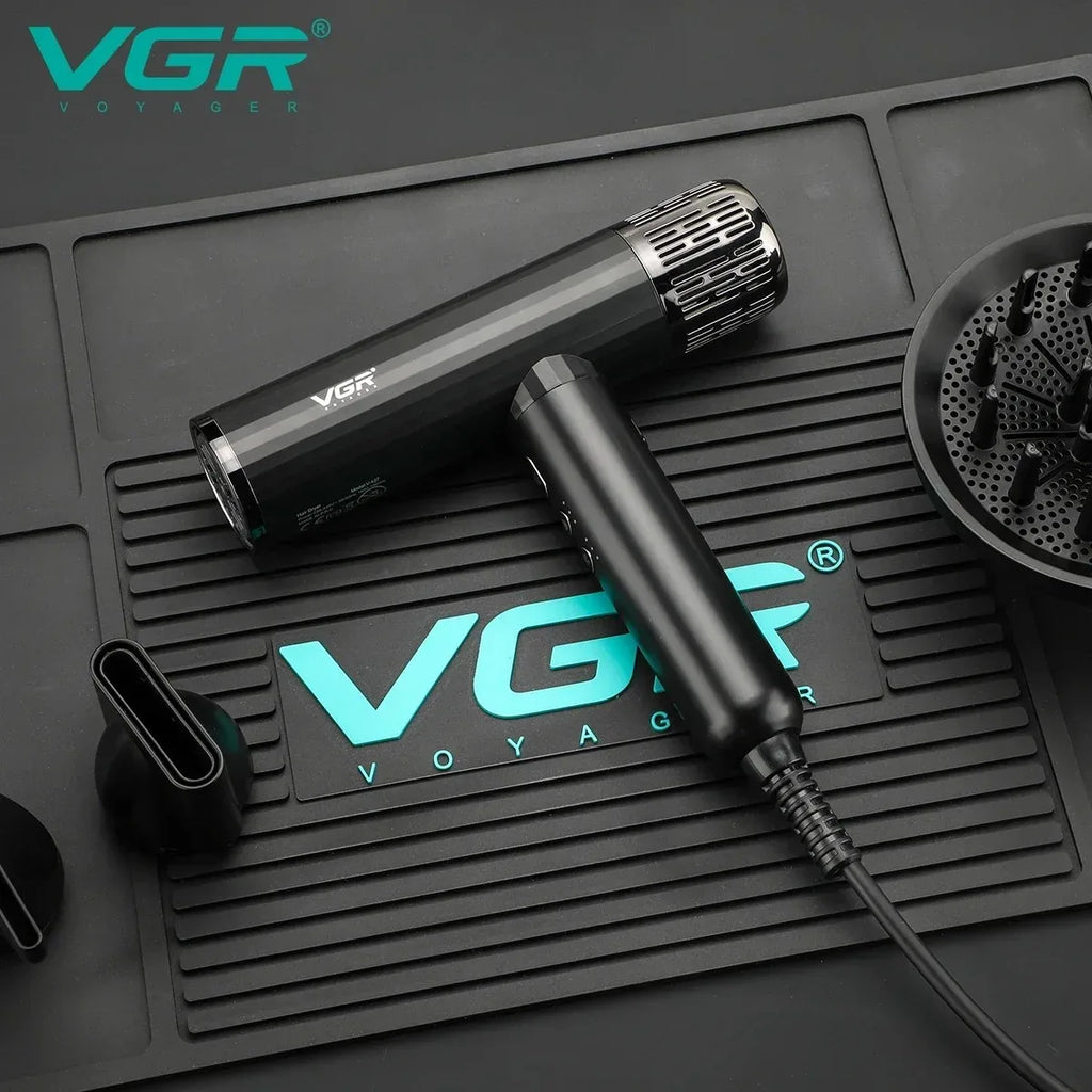 VGR Leafless Hair Dryer Professional Negative Ion Blower Dryer Brushless Motor 11000RPM Powerful Electric Dryer for Salon V-427