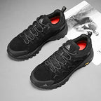 HIKEUP Leather Men Shoes for Men's Casual Shoes Fashion Waterproof Winter Luxury Designer Brand Work Boots Man Non-slip Sneakers