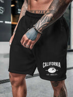 California Men's Special Shorts, Suitable for Summer Casual Wear, Multifunctional Medium Length Sports Shorts