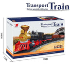 Classical Electric Train Set Toy Car Railway Train Model Educational Game Children Christmas Toys for Boy