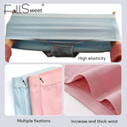 FallSweet 5PCS/set Women’s Cotton Panties Seamless Plus Size Briefs Solid Underwear Soft Breathable Underpants Female Lingerie