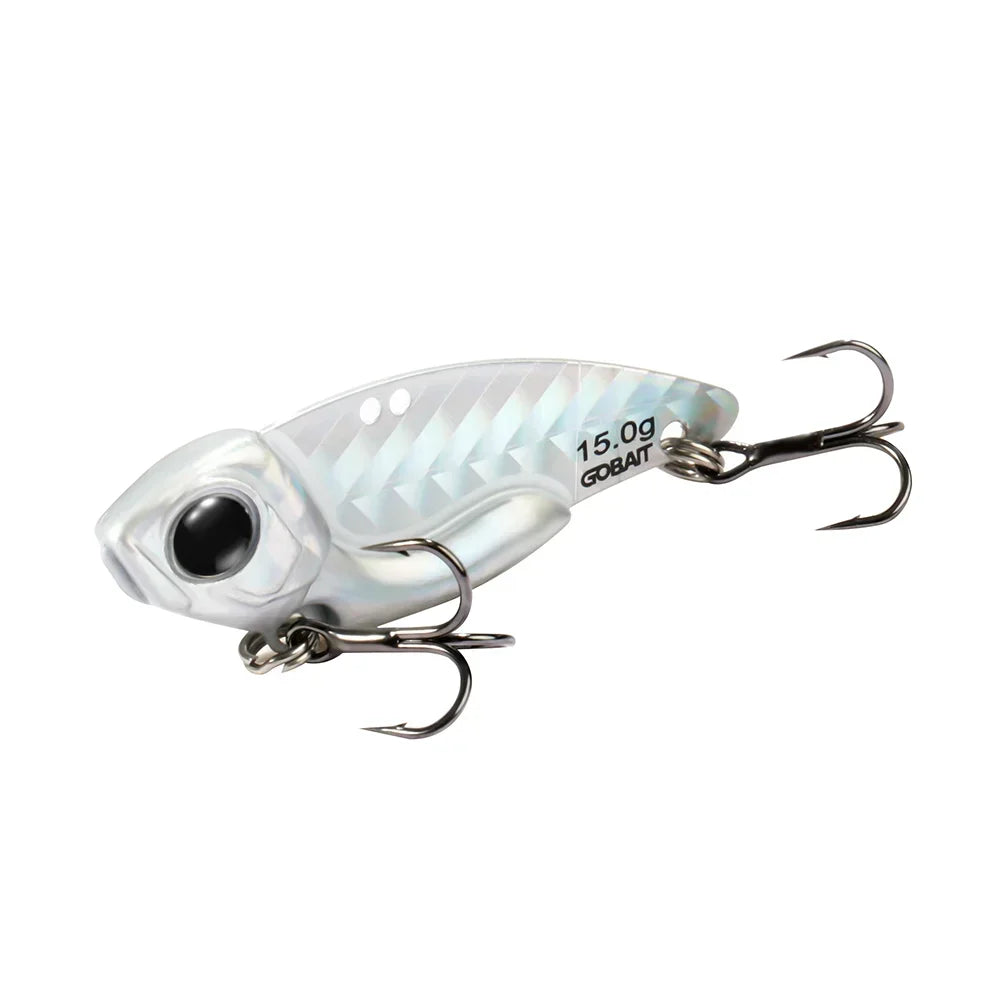 Metal Jig VIB Lure 7g 10g 15g Spoon Spinner Laser Painting Fishing Tackle Treble Hooks Swimbait Pesca Bait Spinnerbait VIBRATION