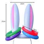 Bunny Ears Inflatable Ring Toss Party Games Kids Holiday Birthday Activity Social Indoor Outdoor Parent-child Interaction Toys