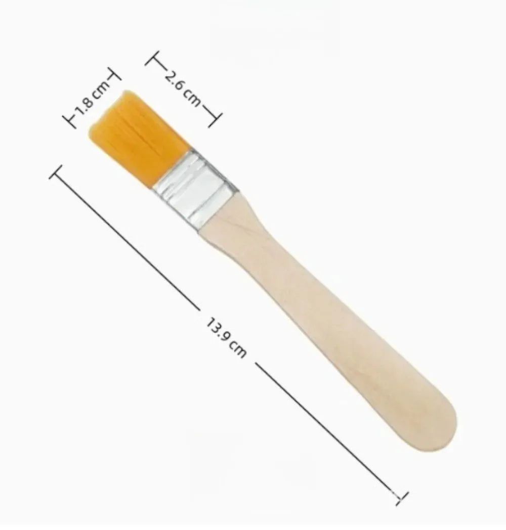 10/30PCS Multifunctional Nylon Bristle Paint Brushes Wooden Handle Art Painting Tools for Craft Creation and Household Cleaning