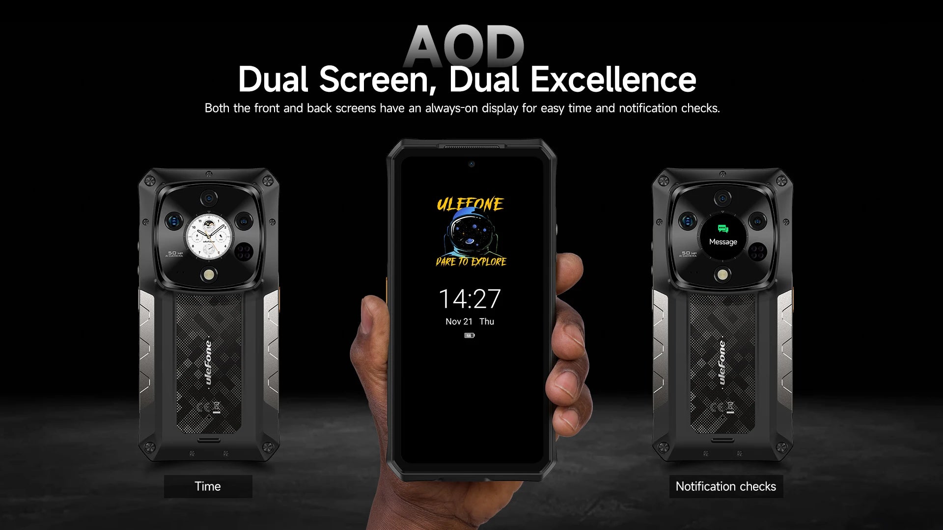 Ulefone Armor 28 Pro 5G AI Rugged Phone 6.67”AMOLED 64MP Smartphone 120W MTK Dimensity 7300 10600mAh 512GB ROM Mobile phone