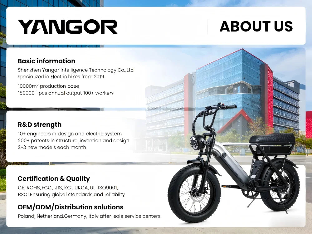 YANGOR 250W Electric Bike, 28" Ultra-Light Frame, Long Range, city & Road Bicycle, Suitable for Both Men and Women E-bike CE EU