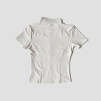 Slim Fit Short Sleeve Yoga Shirt Women's Stand Collar Zipper Jacket High End Running Sport Fitness Top