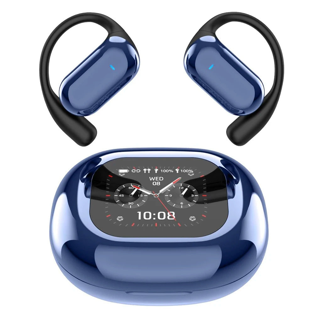 UYUXIO Real Time Translation Wireless Earbuds with 144 Language OWS LCD Touch Screen Earphone AI Language Headphone for Business