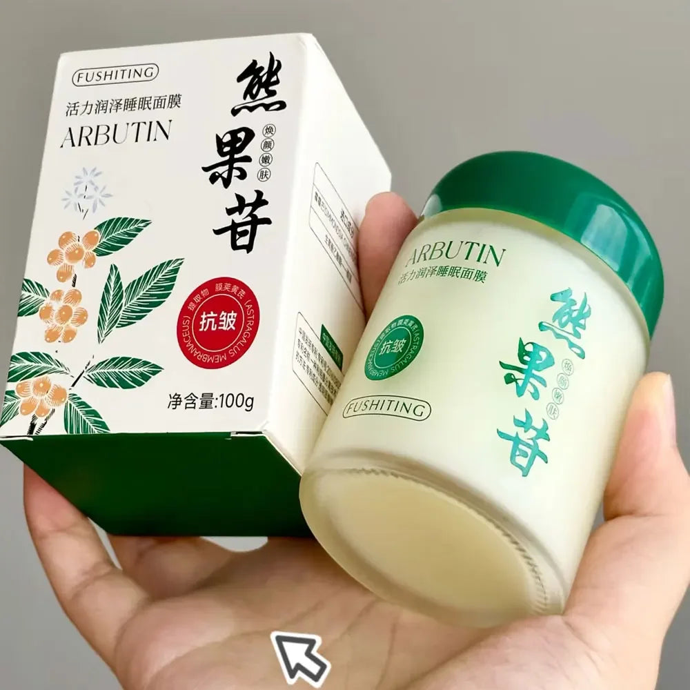Arbutin Good Night Frozen Film Face Care Moisturizing Hydrating Anti-Aging Face Masks Wash-Free Sleeping Mask Ürün ana görseli