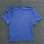 Solid color women's soft breathable yoga short-sleeved comprehensive training tight T-shirt with exposed belly button fitness sh