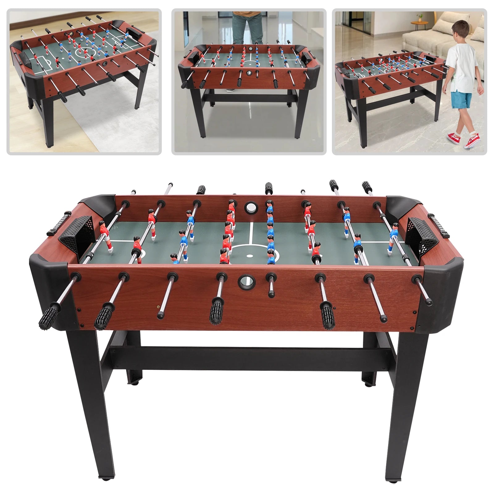 1.2-Meter Desktop Football Family Set, Football Games, Entertainment, Camping Club, Bar, Sports Enthusiasts Foosball Game Table  Main image