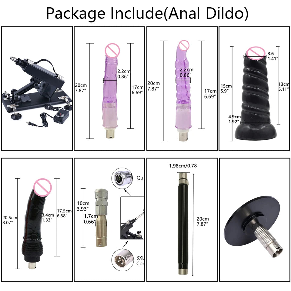 ROUGH BEAST Sex Machine for Women and Men with Dildo Attachment Automatic Masturbation Machine 3XLR Connector Sex Toys Products