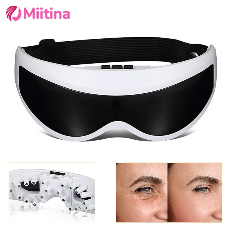 Electric Eye Massager Mask Migraine Eyes Vision Improvement Forehead Eye Care Glasses Massage Wireless Vibration Health Care Ürün ana görseli
