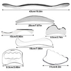 1/4/5/7pcs Stainless Steel Gua Sha Scraping Massage Tool Set IASTM Tools Great Soft Tissue Mobilization Tool