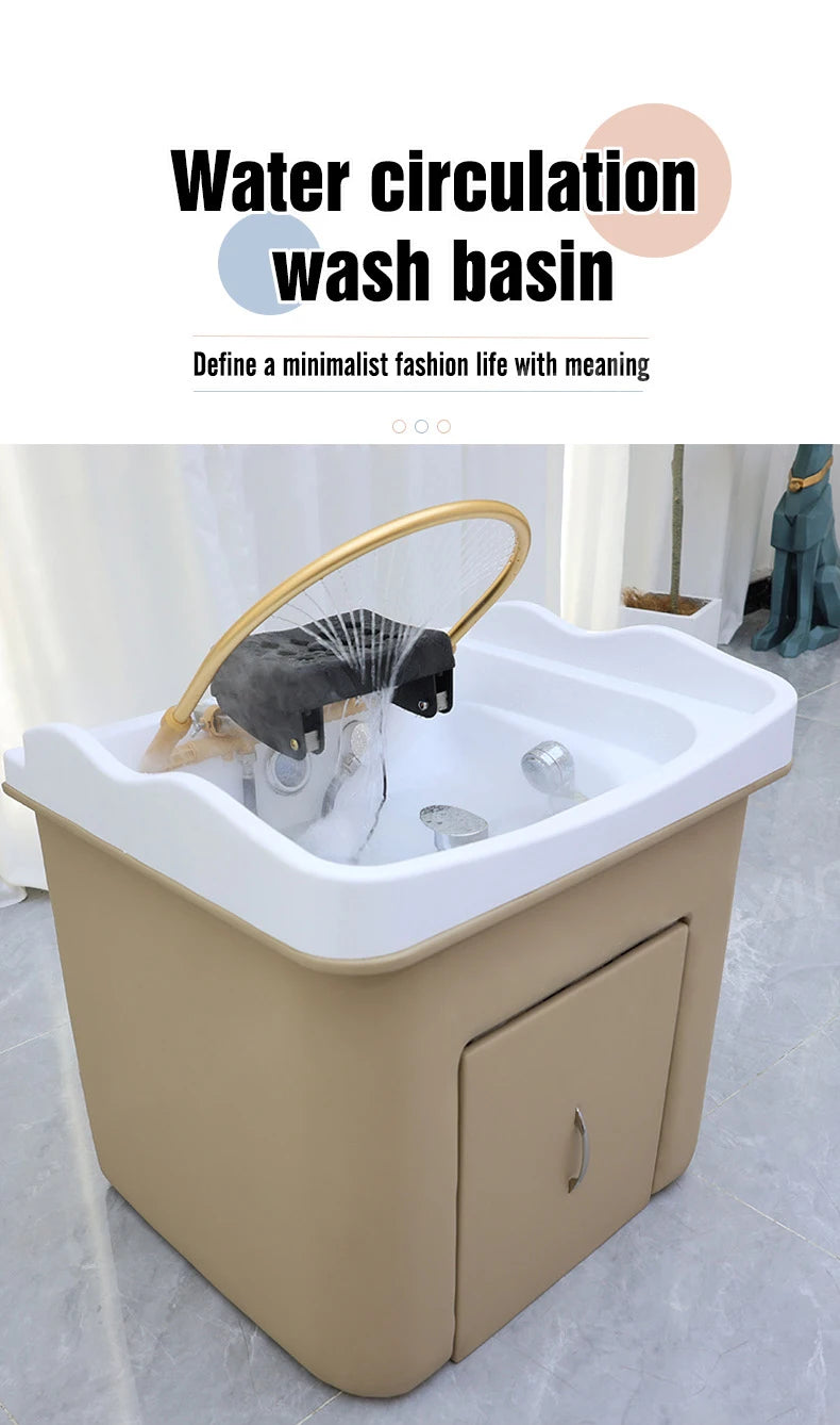 Hair Wash Water Tank Portable Shampoo Bed Acrylic Bowl Sink Hair Care and Styling Appliances for Beauty Salon