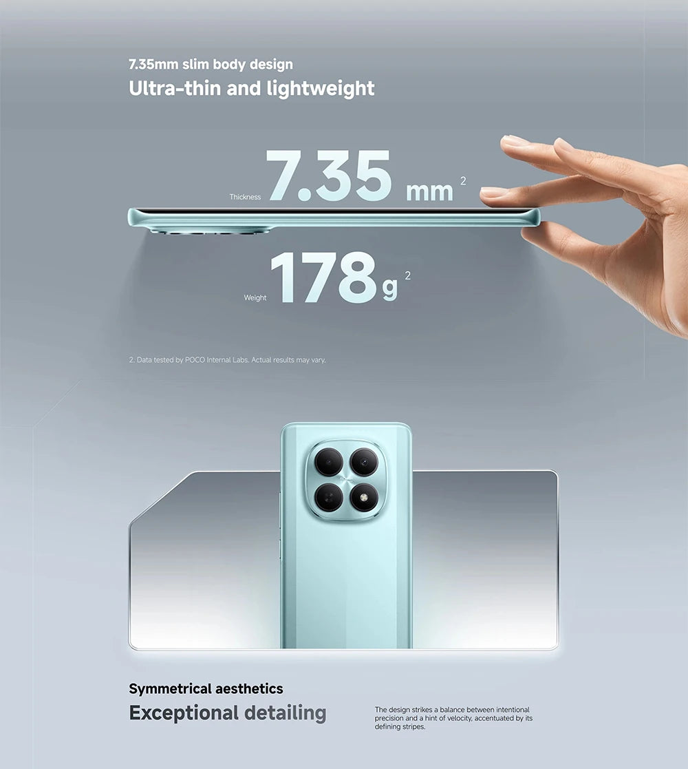 Global Version POCO M8 5G smartphone 5G 6.77" Snapdragon® 6 Gen 3 Mobile Platform 45W charging 50MP main camera IP66 NFC Xiaomi
