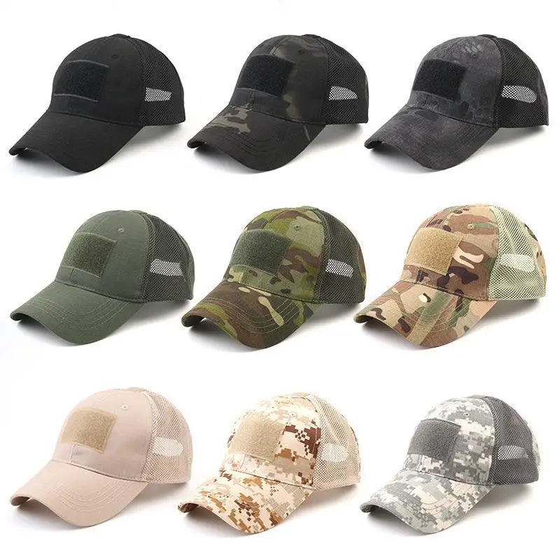 Outdoor Hunting Cap for Men Breathable Camouflage Tactical Army Fishing Camping Hiking Hat Camo Baseball Cap Running Sports Caps Ürün ana görseli