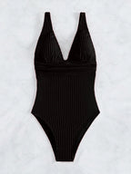 Deep V One Piece Swimsuit Women 2024 Push Up Swimwear Female Sexy Summer Beachwear Swim for Bathing Suits Micro Korean Monokini