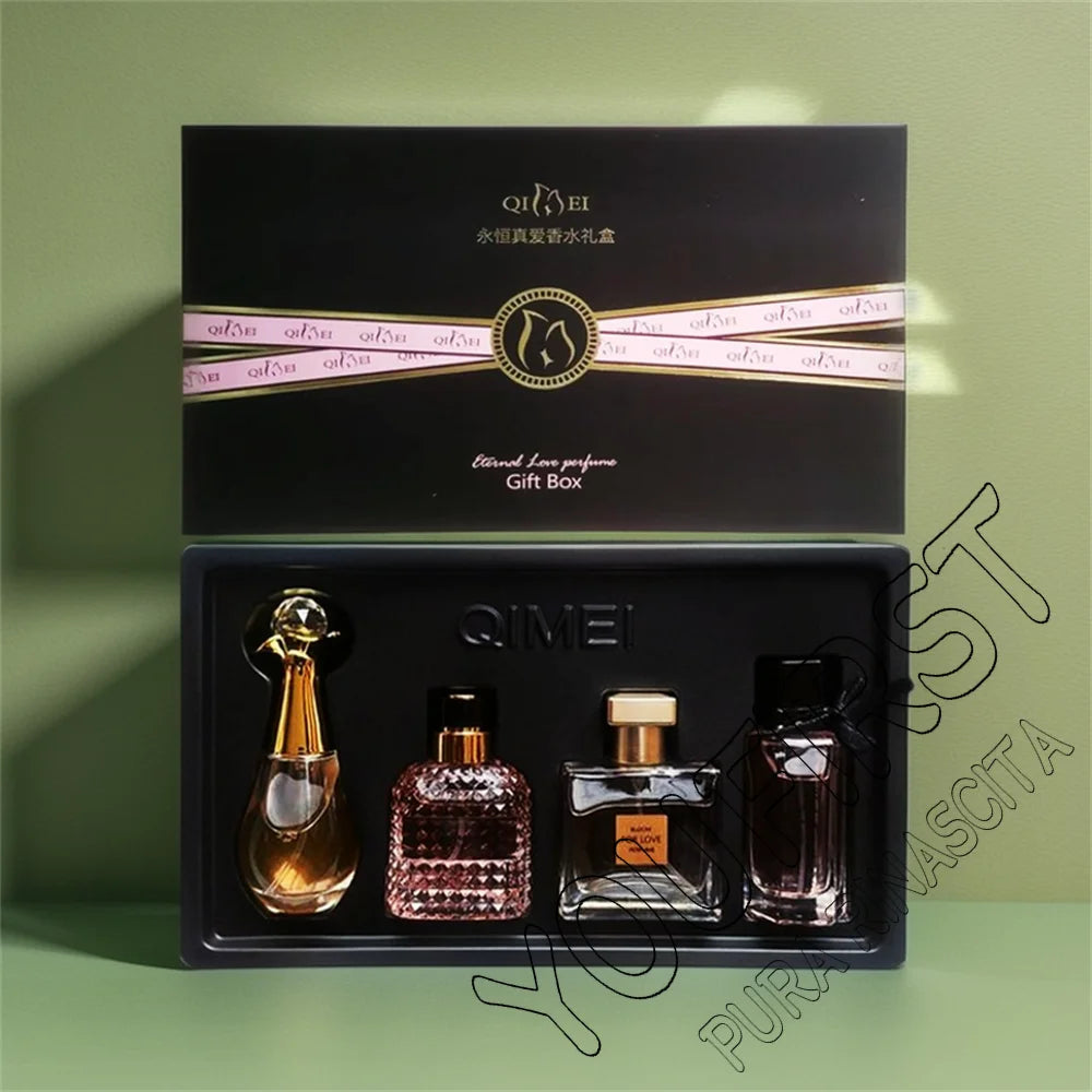 Luxury Brand Perfume Women духи Eau De Parfum Femme Gift Box 4Pcs Set 100ml Perfumes De Mujer Natural Floral Fragrance Spray Ürün ana görseli