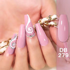 MTSSII 12pcs Gel Nail Polish Set Nude Pink Red Glitter Semi Permanent Soak Off  UV Gel Varnish Manicure Kit Nail Supplies DIY
