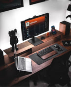 Z1 Monitor Height Increasing Rack Office Luxury Desk Setup E-sports Room Monitor Bracket Wooden Screen Stand with Compartments