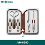 MR.GREEN Premium Manicure Set Professional-Grade Stainless Tools with Clean Lines & Travel-Ready Design Portable Case