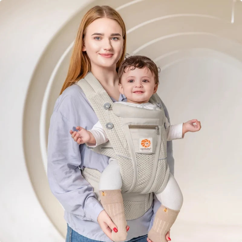 Egobaby Omni Breeze Baby Carrier All Carry Positions Breathable Mesh with Enhanced Lumbar Support & Airflow (7-45 Lb) Ürün ana görseli
