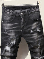 Fashion Men's Jeans Pants Stretch Blue Skinny Jeans For Men Casual Slim Fit Denim Pants Korean Style Male Trousers Jeans