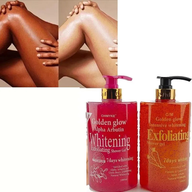 7 Days Golden Glow Alpha Arbutin Brightening Body Wash - Visibly Evens Skin Tone, Hydrates Nourishes for Radiant Skin Shower Gel