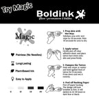 Heart butterfly Temporary Tattoo,Lasts To 15 Days New Technology Magic Waterproof Semi Permanent Sticker.