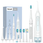 Fairywill Water Flossers Oral Irrigator & Electric Toothbrush Rechargeable Portable for Teeth Waterproof Teeth Cleaner