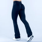 NCLAGEN Vision Flares Women's Gym Fashion Yoga Pants Front Cross High Waist Seamless Sports Leggings Fitness Wide-leg Trousers