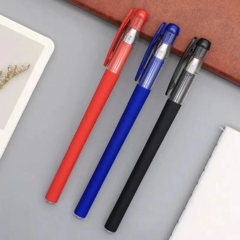 Gel Pens Set 0.5mm Black Blue Red Refill Gel Pen Bullet Tip School & Office Supplies Stationery Kawaii Accessories Stationery