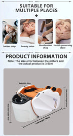 Luxury Electric Massage Head Spa Therapy Hair Salon Washing Shampoo Bed