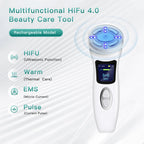 MINI HIFU 4th Generation Lifting Machine EMS Warm Ultrasound Facial Eye Massage Instrument Skin Firm Home Use Spa Beauty Devices