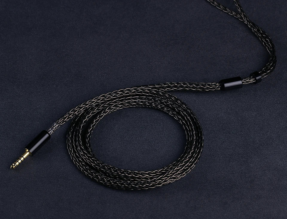 OPENHEART 16 Core Headphone Cable 1 to 2 jack dual 3.5/2.5/4.4mm/XLR Balance Cable For HIFIMAN DENON Replacement Cable 2m 3m