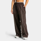 Yoga Leopard Print Jogger Pants for Women – Flexible, perfect for stretching, running, training, jogging, casual, relaxed, styli
